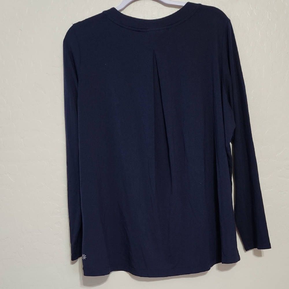 Athleta Deep Navy Long Sleeve Tee - Picture 7 of 7